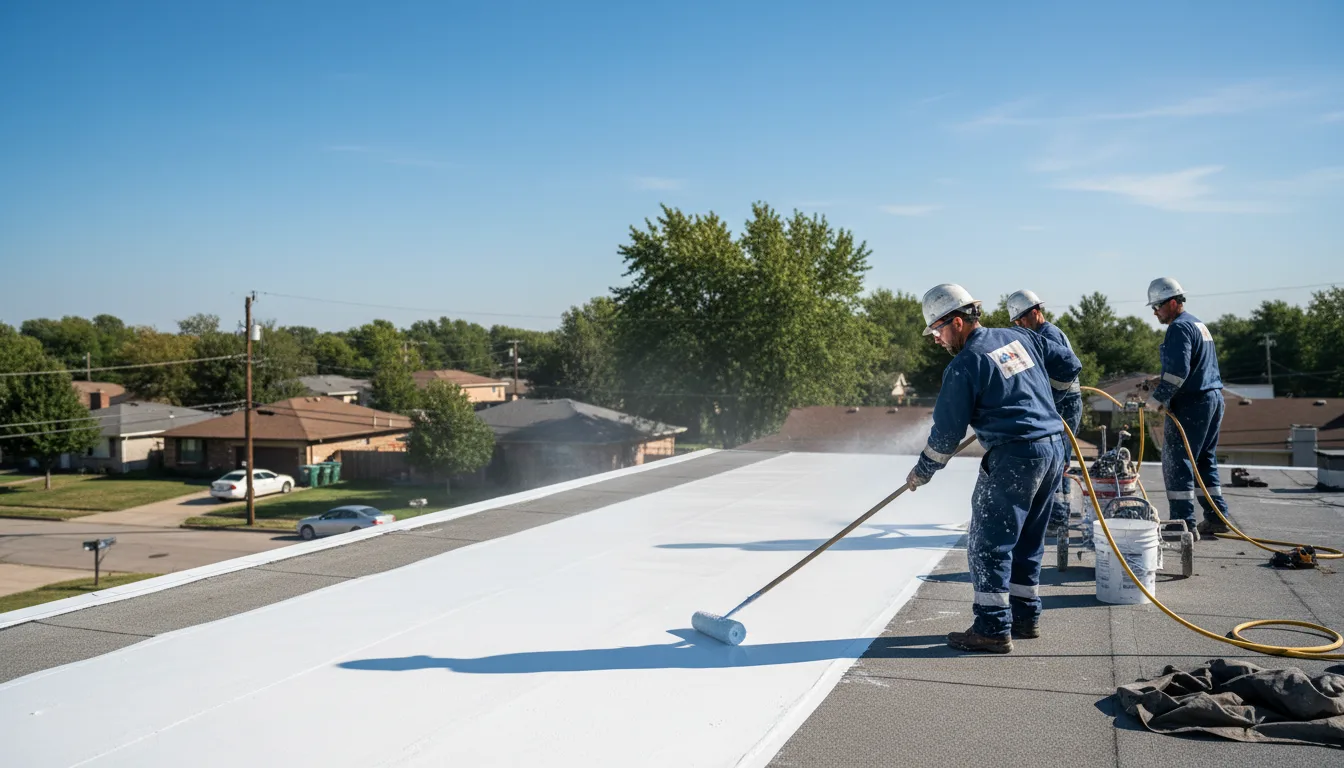 Commercial roof coating in Otsego, MI near me